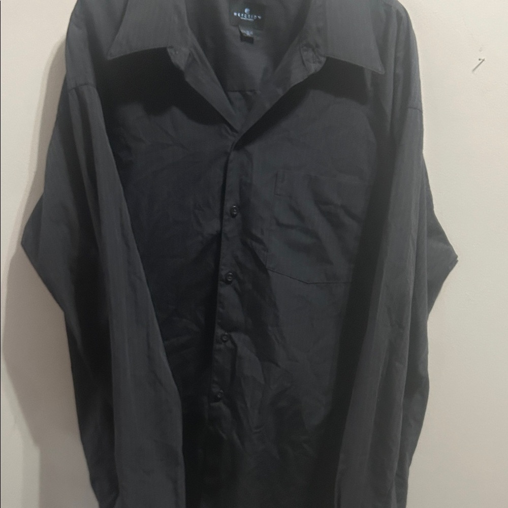Reaction Kenneth Cole Charcoal Button Down Shirt
